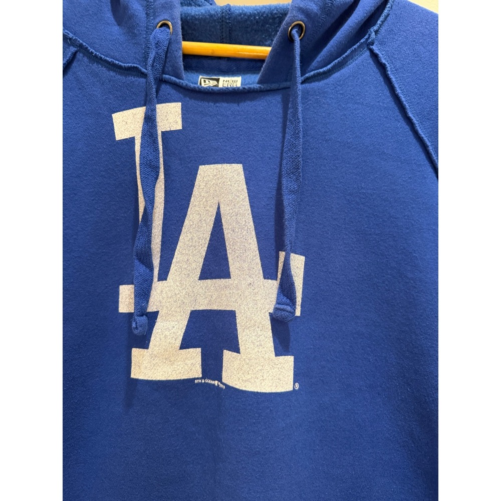New Era Los Angeles Dodgers Hoodie Blue Logo Sleeve Graphics women Small - Picture 7 of 10